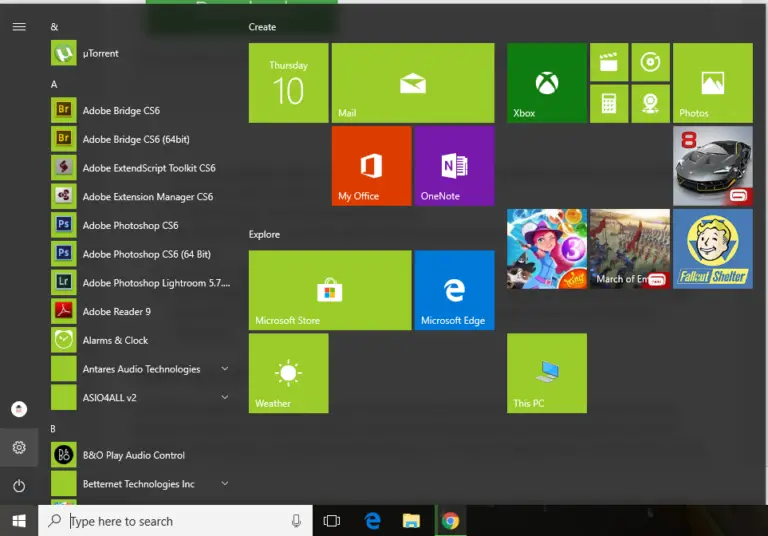 Windows 開始功能表 工具 欄 打不開