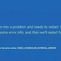Comment corriger l'erreur interne VIDEO SCHEDULER [0x00000119]