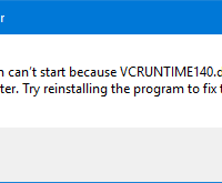 修復VCRUNTIME140.dll丟失錯誤的3種方法