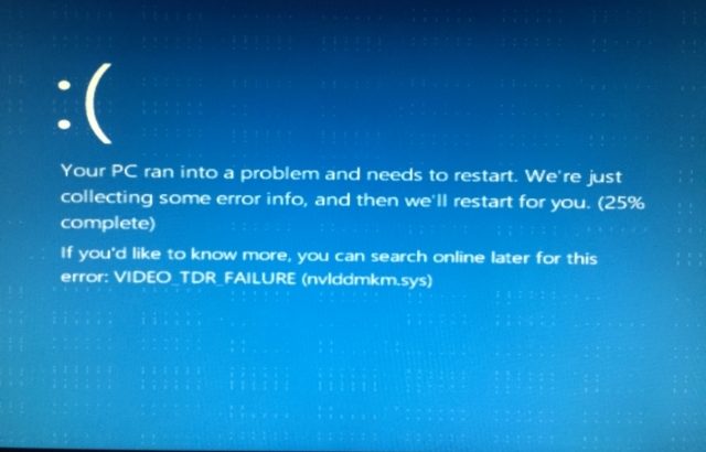 Ret Nvlddmkm.sys fejl på Windows 7, 8, 10 [Video_Tdr_Failure]