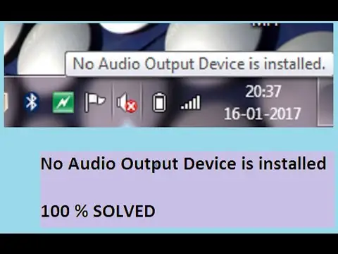 修復未安裝音頻輸出設備的問題[4種方法]