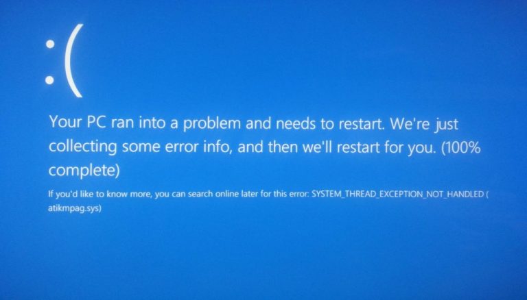 BSOD Atikmdag.sys 錯誤