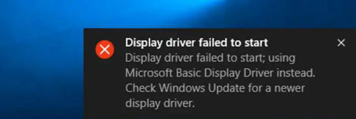 修正：Windows10でディスプレイドライバーがエラーを開始できない