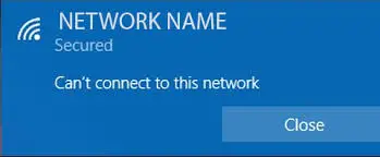 Windows 10無法連接到此網絡