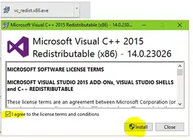 Studio 패키지 visual 2015 visual 가능 c++ 용 재배포 0x80240017 오류해결