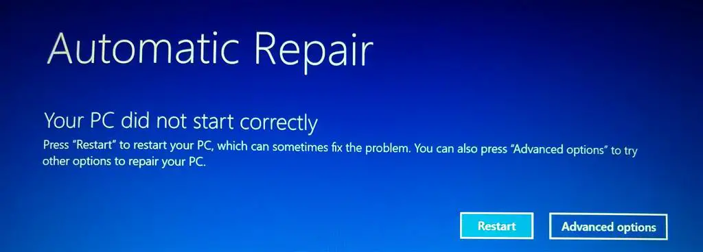 Windows的0xc000000e引導錯誤修復