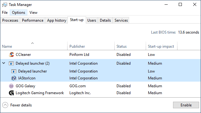 Intel Delayed Launcherを無効にする方法 安全ですか 情報エーステック