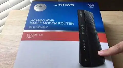 Linksys CG7500 DOCSIS 24x8 3.0 Cable Modem AC1900 Wi-Fi Router Spectrum Xfinity 