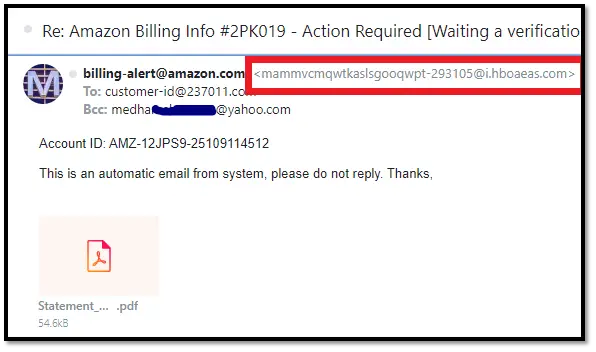 通常通過電子郵件執行哪種類型的網絡攻擊？ 網絡釣魚，如本示例中的虛假Amazon.com電子郵件所示。