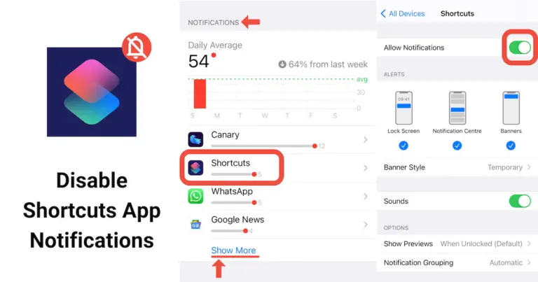在 iPhone、iPad 上禁用“快捷方式”應用通知