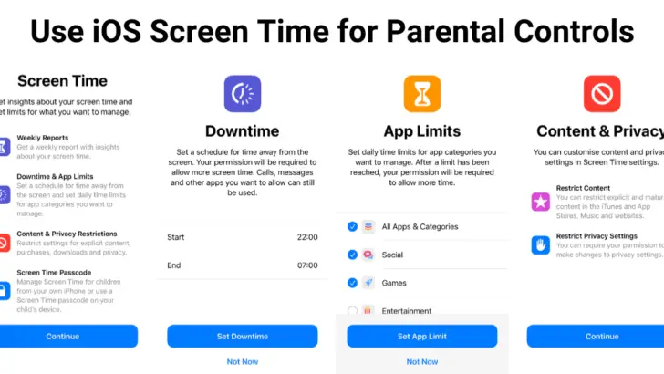 iPhoneおよびiPadでの「スクリーンタイム」のペアレンタルコントロールに関する重要なヒント