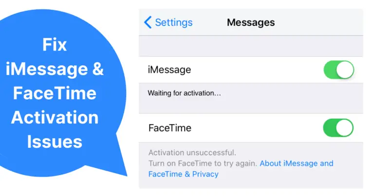修復 iPhone 上的 iMessage、FaceTime“激活失敗”問題