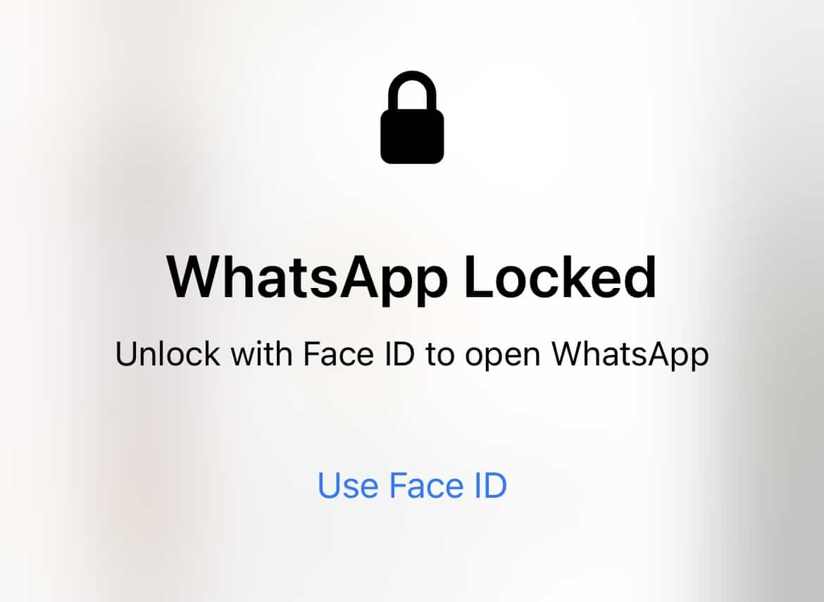 如何在 iPhone 上鎖定應用程序 - WhatsApp