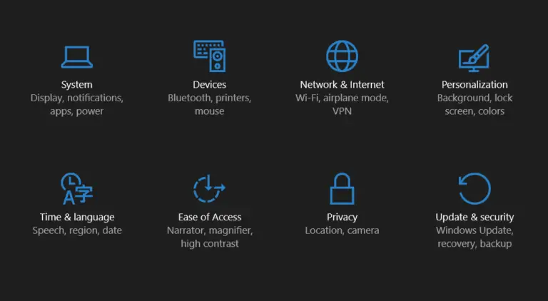 Windows 10 深色主題