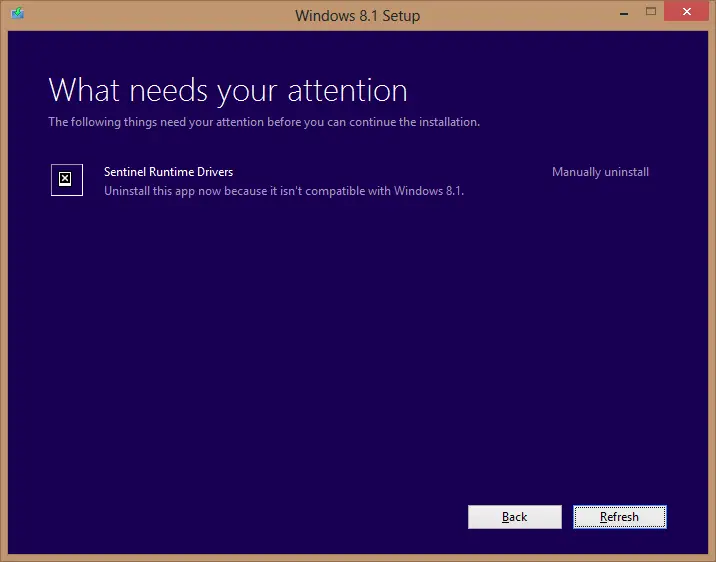 如何修復 Windows 8.1 中的 Sentinel 運行時驅動程序問題