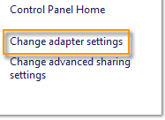 在 Windows 8 中更改適配器設置