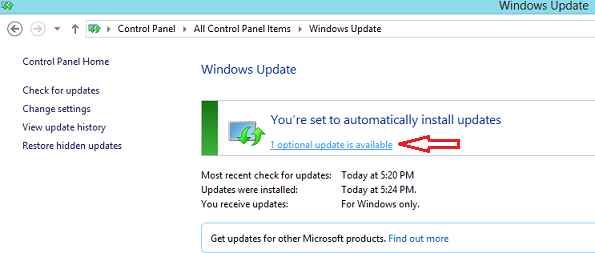 Windows 更新可用