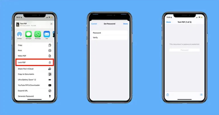 iPhone 使用密碼保護 PDF 文檔