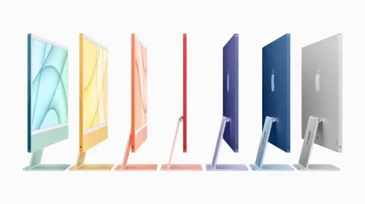 新款 iMac 2021 有哪些變化 - iMac 2021 有 7 種顏色可供選擇