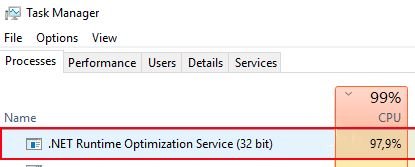 Mscorsvw exe CPU使用率