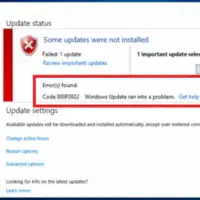 Comment réparer l'erreur de mise à jour 10x0f800 sur Windows 0922