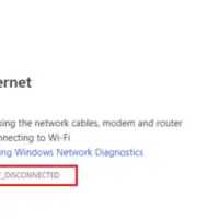 Bagaimana untuk membetulkan ralat Err_Internet_Disconnected dalam Google Chrome?