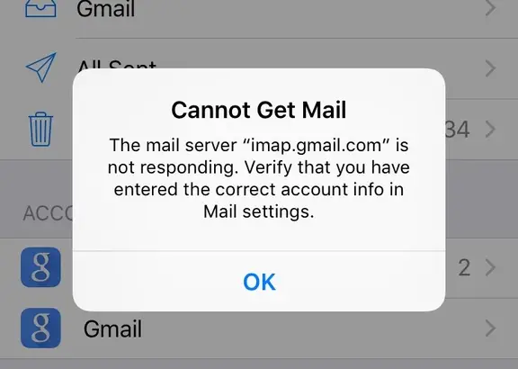 無法收取郵件：IMAP 服務器在 iPhone 上沒有響應 [已修復]