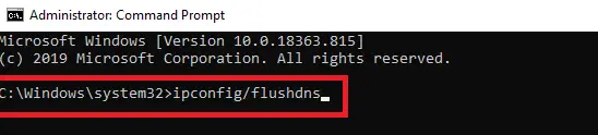 ipconfig /flushdns 命令