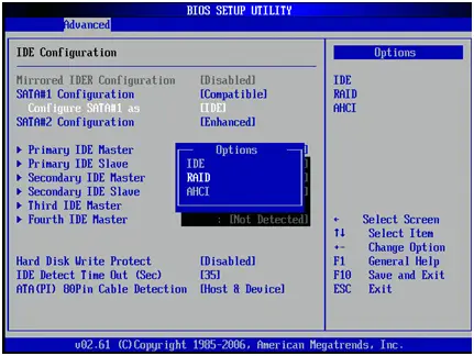 BIOS 中的硬件輔助軟件 RAID 配置