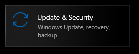 Windows 10 設置上的更新和安全選項是什麼樣的