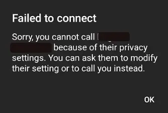在 Telegram 上的被阻止帳戶上呼叫無法連接