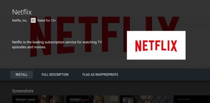 在 Android TV 上安裝 Netflix App