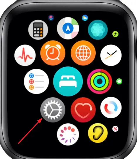 使用數字表冠單擊 Apple Watch 上的設置選項