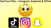 如何在 Instagram、Snapchat 和 TikTok 上使用悲傷臉過濾器