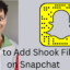 如何在 Snapchat 應用程序上使用 Shook 過濾器