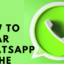 如何清除移動和桌面上的 WhatsApp 緩存