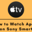 如何在索尼智能電視上觀看 Apple TV