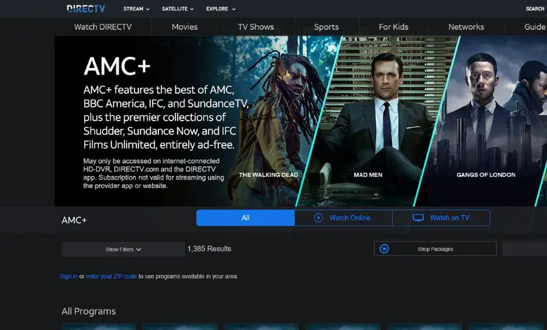 從 DirecTV 獲取 AMC Plus 免費試用