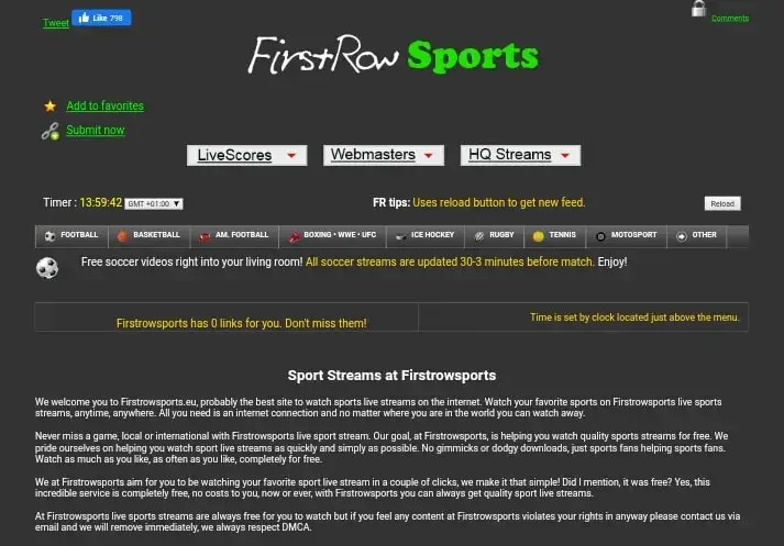 BuffStream 替代品 - FirstRow Sports