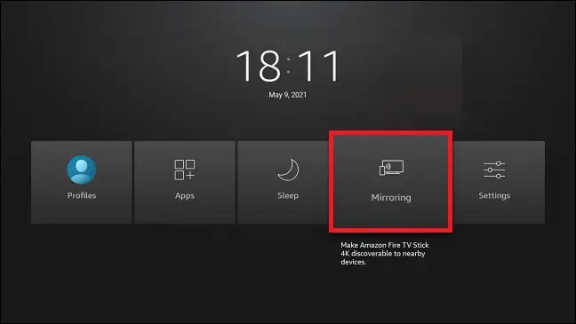 點擊鏡像選項以在沒有 Chromecast 的情況下將 Android 屏幕投射到電視
