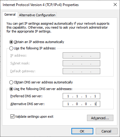更改 DNS 服務器設置以修復 Disney Plus 上的錯誤代碼 73。