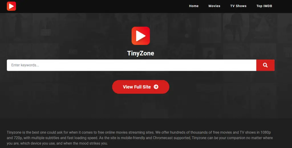 TinyZone 搜索欄