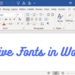 如何在 Microsoft Word 中使用草書字體