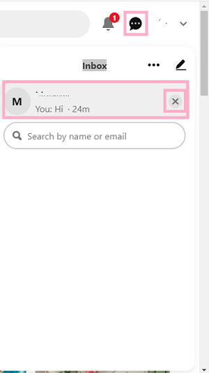 刪除 Pinterest 上的消息