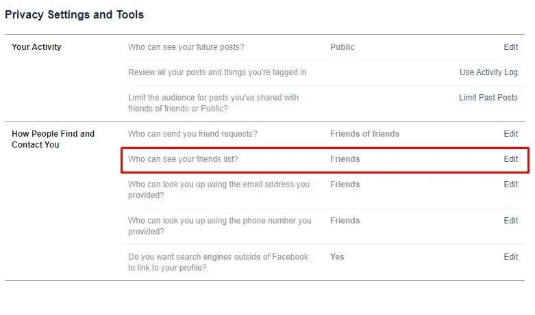 如何在 Facebook 上隱藏好友？