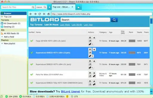 BitLord - 適用於 Mac 的最佳 Torrent 客戶端