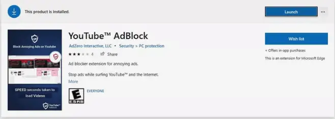 在 Microsoft Edge 中屏蔽 YouTube 廣告