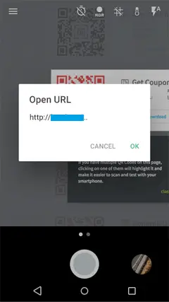 選擇打開網址 - 如何在Android上掃描二維碼