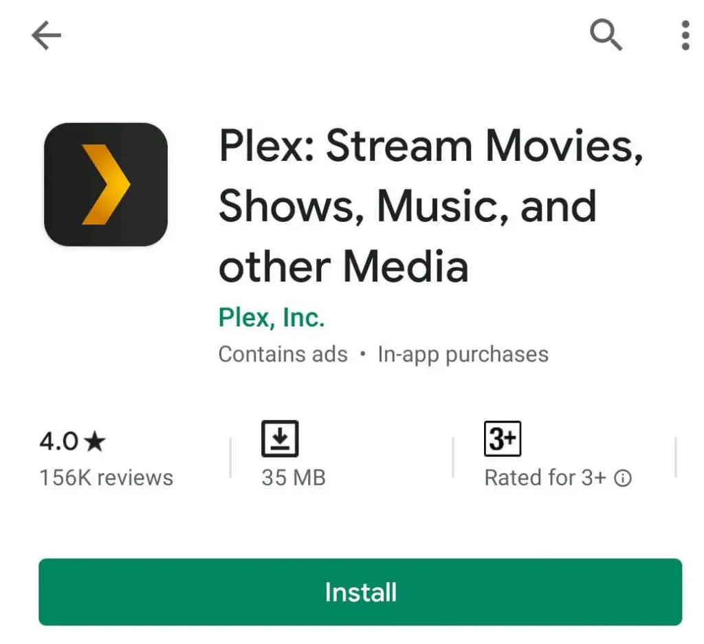 安裝 Plex 應用程序