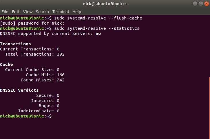 在 Linux 上刷新 DNS 緩存